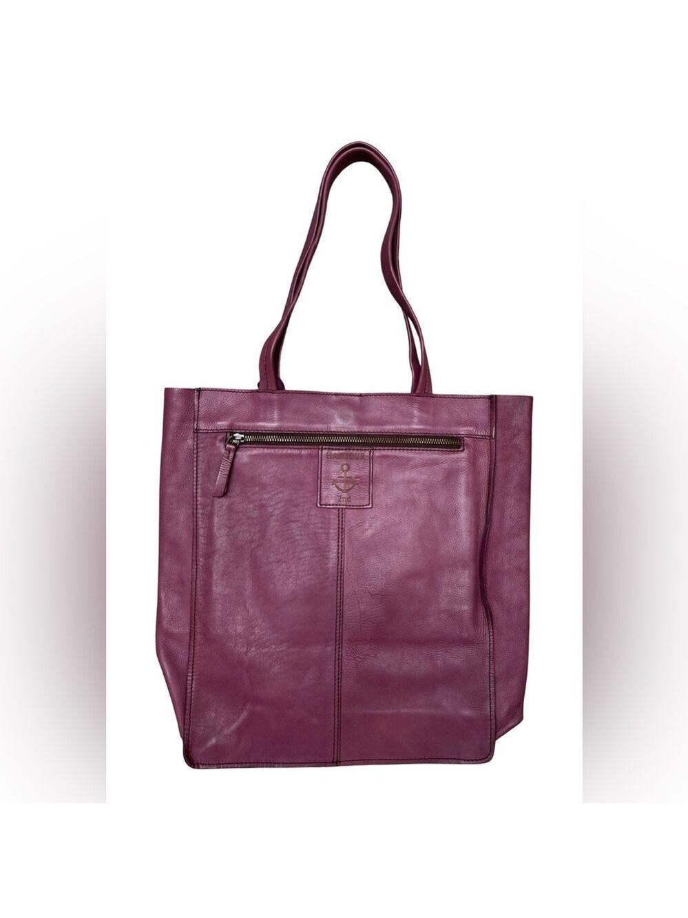 Harbour 2nd Shopper Anchor Love ELBE 1 Large Leather Tote Bag Lila mauve